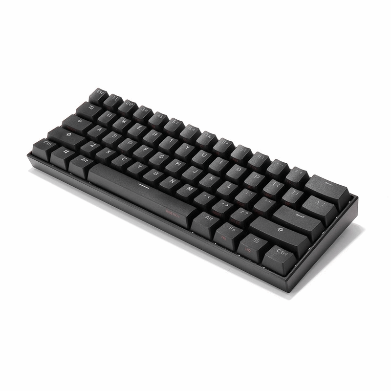 Anne Pro 2 Mechanical Keyboard 60% RGB Wired/ Wireless Bluetooth PBT Type-C  (Cherry MX RED Switch)