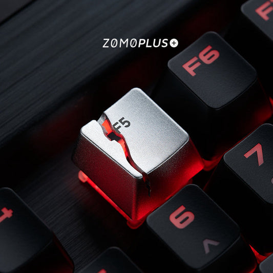 Zomoplus Cracked F5 Aluminum Artisan Keycap - IPOPULARSHOP