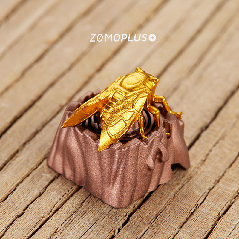 ZOMOPLUS X ONE PIECE Golden Den Den Mushi Aluminum Artisan Keycap