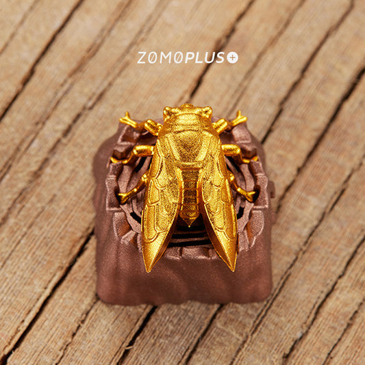 ZOMOPLUS Fantastic Beasts Series - Golden Cicada Translucent Aluminum Artisan Keycap - IPOPULARSHOP