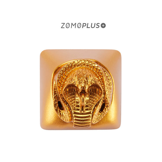 ZOMOPLUS Fantastic Beasts Series - Golden Cobra 3D Aluminum Artisan Keycap - IPOPULARSHOP